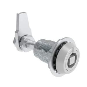 VISE ACTION® Compression Latch, Large Size, 7 mm Square, Zinc Alloy, Powder Coated, Silver