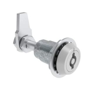 VISE ACTION® Compression Latch, Large Size, 5 mm Double Bitted Recess, Zinc Alloy, Powder Coated, Silver