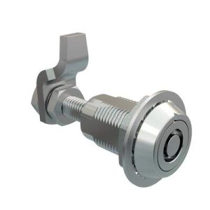 VISE ACTION® Compression Latch, Large Size, Southco® Tubular Key, Zinc Alloy, Chrome Plated, Bright - Image 1