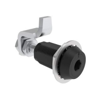 VISE ACTION® Compression Latch, Large Size, 8 mm Hex Recess, Aluminum Alloy, Powder Coated, Black - Image 1