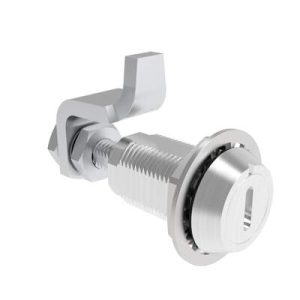 VISE ACTION® Compression Latch, Large Size, Slotted Recess, Aluminum Alloy, Powder Coated, Clear - Image 1