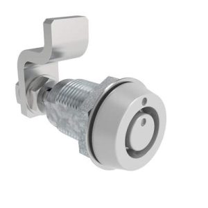 VISE ACTION® Compression Latch, Small Size, Southco® Tubular Key, Zinc Alloy, Powder Coated, Silver