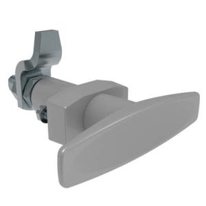 VISE ACTION® Compression Latch, Large Size, T-Handle, Zinc Alloy, Powder Coated, Silver - Image 1