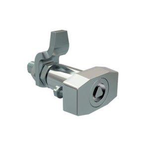 VISE ACTION® Compression Latch, Large Size, 7 mm Triangle, Zinc Alloy, Chrome Plated, Bright - Image 1