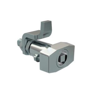 VISE ACTION® Compression Latch, Large Size, 7 mm Square, Zinc Alloy, Chrome Plated, Bright