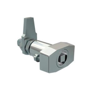 VISE ACTION® Compression Latch, Large Size, 7 mm Square, Zinc Alloy, Chrome Plated, Bright - Image 1