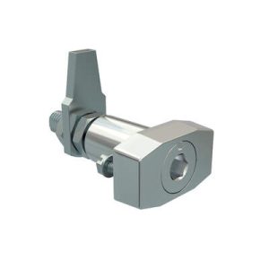 VISE ACTION® Compression Latch, Large Size, 8 mm Hex Recess, Zinc Alloy, Chrome Plated, Bright - Image 1