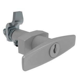 VISE ACTION® Compression Latch, Large Size, T-Handle, Zinc Alloy, Powder Coated, Silver - Image 1