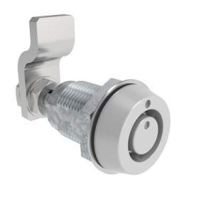 VISE ACTION® Compression Latch, Small Size, Southco® Tubular Key, Zinc Alloy, Powder Coated, Silver