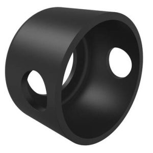 Padlock Bracket, Stainless Steel, Powder Coat, Black - Image 1