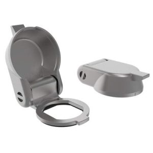 Quarter-Turn Cam Latch, Sealing Cover without Fin, Stainless Steel, Electropolished. - Image 1