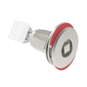 VISE ACTION® Compression Latch, Large Size, 8 mm Square, Stainless Steel, Electropolished.