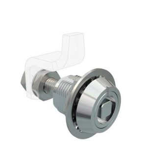 VISE ACTION® Compression Latch, Large Size, 8 mm Square, Zinc Alloy, Chrome Plated, Bright - Image 1