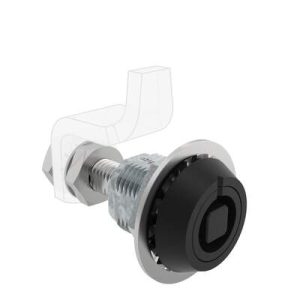 VISE ACTION® Compression Latch, Large Size, 8 mm Square, Zinc Alloy, Powder Coated, Black - Image 1