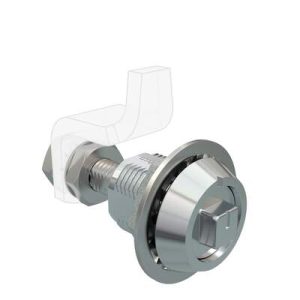 VISE ACTION® Compression Latch, Large Size, Railway Standard, Zinc Alloy, Chrome Plated, Bright - Image 1