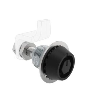 VISE ACTION® Compression Latch, Large Size, Bellcore 216, Zinc Alloy, Powder Coated, Black - Image 1