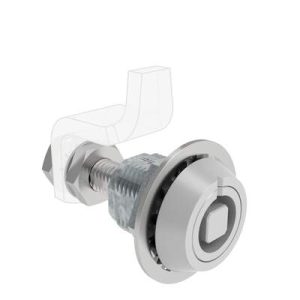 VISE ACTION® Compression Latch, Large Size, 8 mm Square, Zinc Alloy, Powder Coated, Silver - Image 1