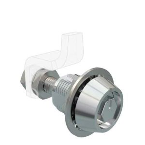 VISE ACTION® Compression Latch, Large Size, Bellcore 216, Zinc Alloy, Chrome Plated, Bright - Image 1