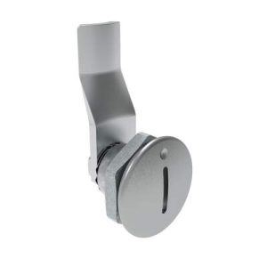 Quarter-Turn Cam Latch, Slotted Recess, 20mm (.79 in) Grip, Sealed, Zinc Alloy, Chrome Plated, Bright