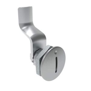 Quarter-Turn Cam Latch, Slotted Recess, 32mm (1.25 in) Grip, Sealed, Zinc Alloy, Chrome Plated, Bright - Image 1