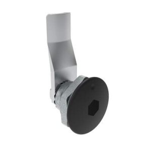Quarter-Turn Cam Latch, 8 mm Hex Recess, 18mm (.71 in) Grip, Not Sealed, Zinc Alloy, Powder Coat, Black - Image 1