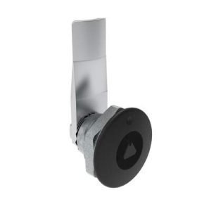 Quarter-Turn Cam Latch, 7 mm Triangle Recess, 14mm (.55 in) Grip, Not Sealed, Zinc Alloy, Powder Coat, Black - Image 1