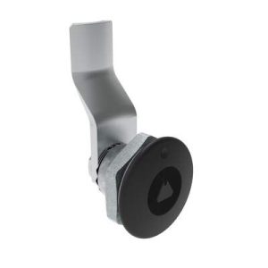 Quarter-Turn Cam Latch, 7 mm Triangle Recess, 24mm (.94 in) Grip, Sealed, Zinc Alloy, Powder Coat, Black - Image 1