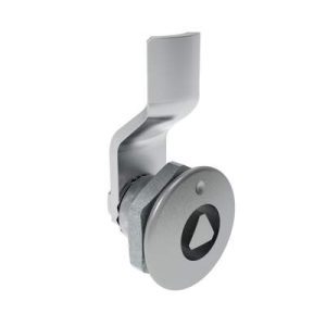 Quarter-Turn Cam Latch, 8 mm Triangle Recess, 2mm (.08 in) Grip, Sealed, Zinc Alloy, Chrome Plated, Bright - Image 1