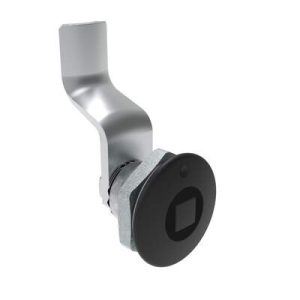 Quarter-Turn Cam Latch, 8 mm Square, 32mm (1.25 in) Grip, Sealed, Zinc Alloy, Powder Coat, Black - Image 1