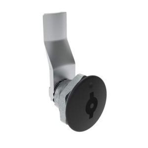 Quarter-Turn Cam Latch, 3 mm Double Bitted Recess, 20mm (.79 in) Grip, Not Sealed, Zinc Alloy, Powder Coat, Black