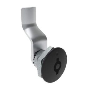 Quarter-Turn Cam Latch, 5 mm Double Bitted Recess, 28mm (1.10 in) Grip, Not Sealed, Zinc Alloy, Powder Coat, Black - Image 1