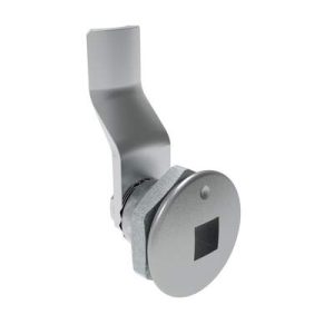 Quarter-Turn Cam Latch, 8 mm Square Recess, 24mm (.94 in) Grip, Sealed, Zinc Alloy, Chrome Plated, Bright - Image 1