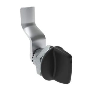 Quarter-Turn Cam Latch, Tall wing, 28mm (1.10 in) Grip, Not Sealed, Zinc Alloy, Powder Coat, Black