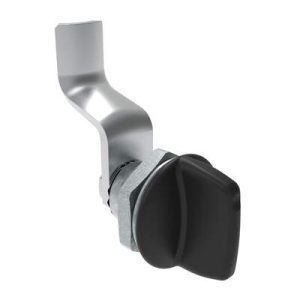 Quarter-Turn Cam Latch, Tall wing, 34mm (1.34 in) Grip, Sealed, Zinc Alloy, Powder Coat, Black - Image 1