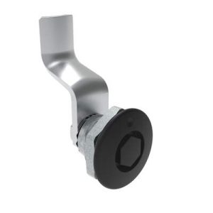 Quarter-Turn Cam Latch, Bellcore 216, 34mm (1.34 in) Grip, Not Sealed, Zinc Alloy, Powder Coat, Black - Image 1
