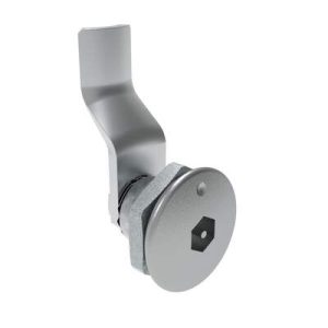 Quarter-Turn Cam Latch, Bellcore Electronics, 26mm (1.02 in) Grip, Sealed, Zinc Alloy, Chrome Plated, Bright - Image 1