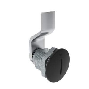 Quarter-Turn Cam Latch, Slotted Recess, 8mm (.31 in) Grip, Sealed, Zinc Alloy, Powder Coat, Black - Image 1