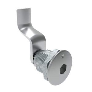 Quarter-Turn Cam Latch, 8 mm Hex Recess, 42mm (1.65 in) Grip, Not Sealed, Zinc Alloy, Chrome Plated, Bright - Image 1