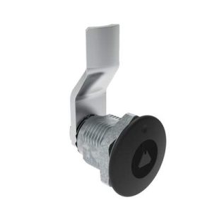 Quarter-Turn Cam Latch, 7 mm Triangle Recess, 14mm (.55 in) Grip, Not Sealed, Zinc Alloy, Powder Coat, Black - Image 1