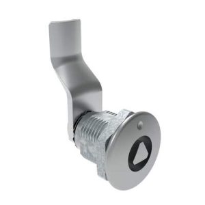 Quarter-Turn Cam Latch, 8 mm Triangle Recess, 34mm (1.34 in) Grip, Not Sealed, Zinc Alloy, Chrome Plated, Bright - Image 1