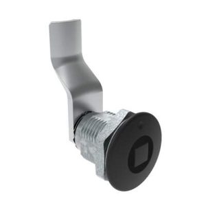 Quarter-Turn Cam Latch, 8 mm Square, 34mm (1.34 in) Grip, Sealed, Zinc Alloy, Powder Coat, Black - Image 1