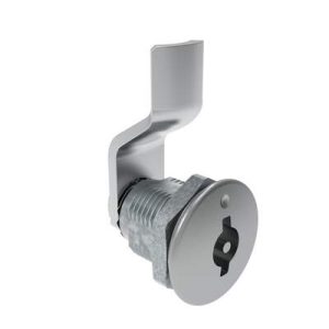 Quarter-Turn Cam Latch, 3 mm Double Bitted Recess, 8mm (.31 in) Grip, Sealed, Zinc Alloy, Chrome Plated, Bright - Image 1