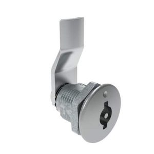 Quarter-Turn Cam Latch, 3 mm Double Bitted Recess, 16mm (.63 in) Grip, Sealed, Zinc Alloy, Chrome Plated, Bright - Image 1