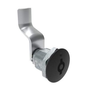 Quarter-Turn Cam Latch, 5 mm Double Bitted Recess, 40mm (1.57 in) Grip, Not Sealed, Zinc Alloy, Powder Coat, Black - Image 1