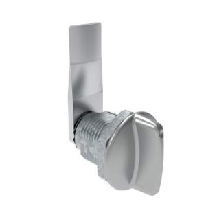 Quarter-Turn Cam Latch, Short wing, 22mm (.87 in) Grip, Not Sealed, Zinc Alloy, Chrome Plated, Bright - Image 1
