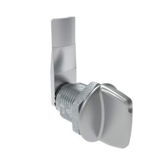 Quarter-Turn Cam Latch, Tall wing, 22mm (.87 in) Grip, Not Sealed, Zinc Alloy, Chrome Plated, Bright