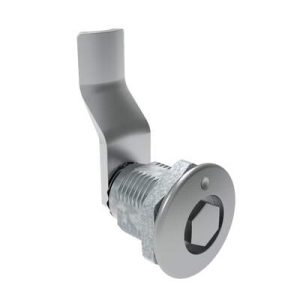Quarter-Turn Cam Latch, Bellcore 216, 32mm (1.25 in) Grip, Not Sealed, Zinc Alloy, Chrome Plated, Bright - Image 1