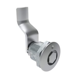 Quarter-Turn Cam Latch, Bellcore 216, 38mm (1.50 in) Grip, Not Sealed, Zinc Alloy, Chrome Plated, Bright - Image 1