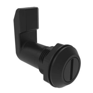 Quarter-Turn Cam Latch, Slotted Recess, 32mm (1.25 in) Grip, Sealed, Nylon, Black - Image 1