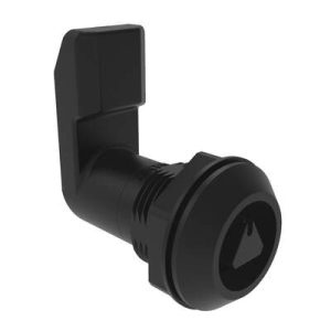 Quarter-Turn Cam Latch, 8 mm Triangle, 28mm (1.10 in) Grip, Sealed, Nylon, Black - Image 1